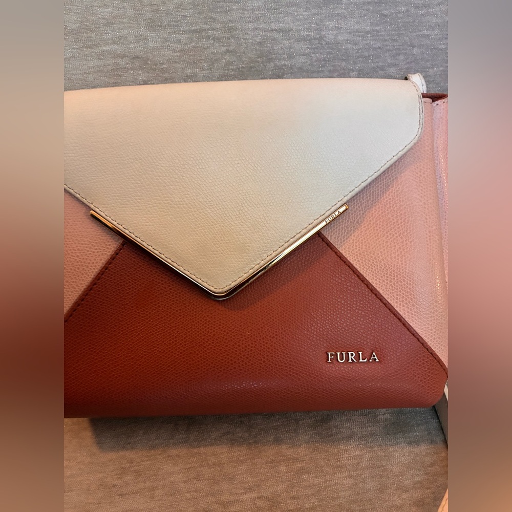 Furla Women's Elegant Tri color Kelly bag